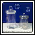 Airtight Glass Candle Jar with Glass Lid